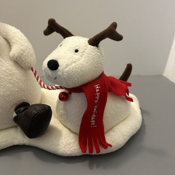 2004 Hallmark Jingle Pals Snowman & Dog Animated Musical Singing Plush - Tested - Picture 3 of 10
